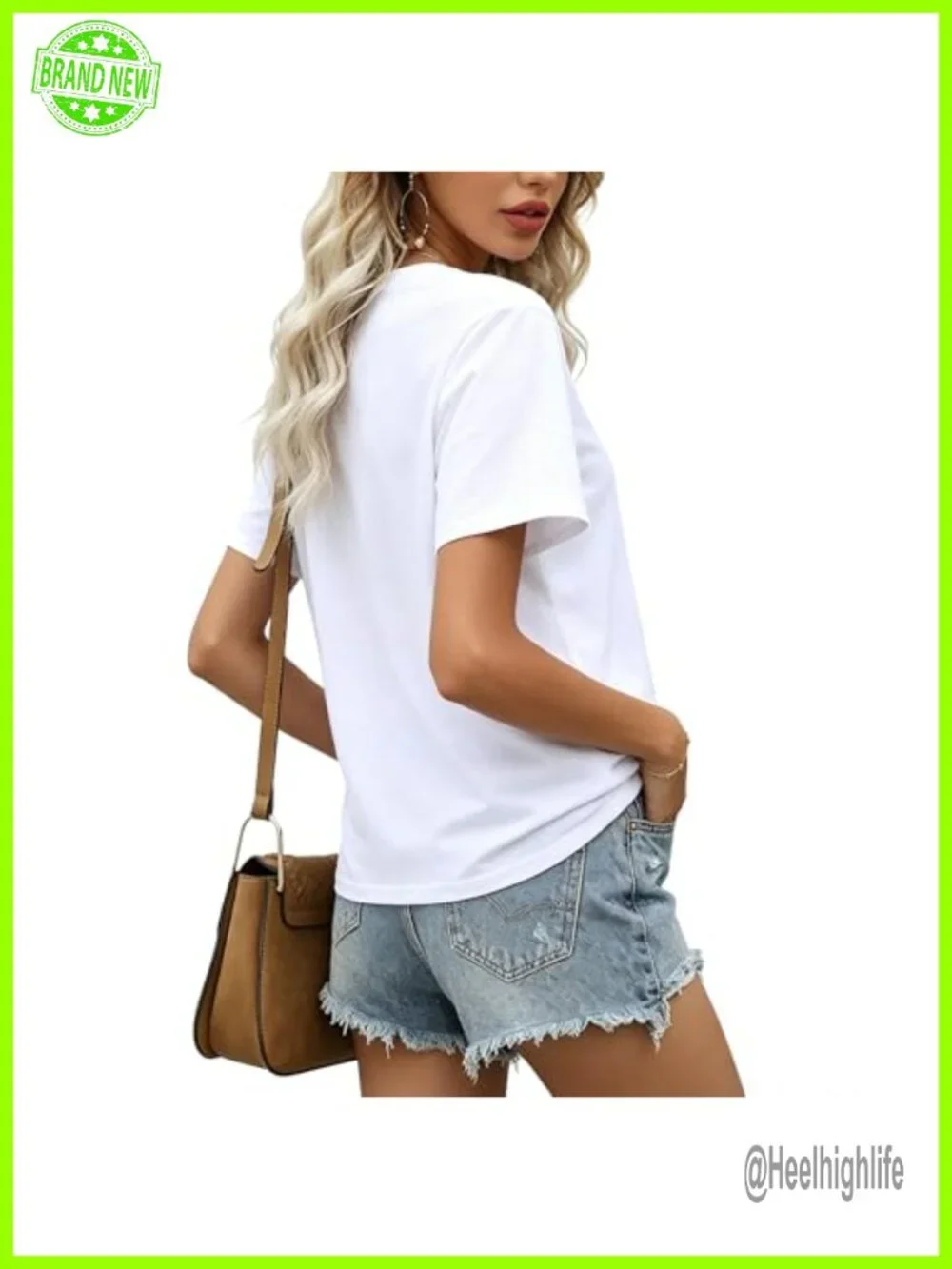 Women's Loose Fit Short Sleeve Crewneck Cotton Blend T-Shirt Casual Basic Top